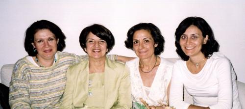 Irene with C. Laskaratou, M. Sifianou and K. Nicolaidis, Rethymno (2003)