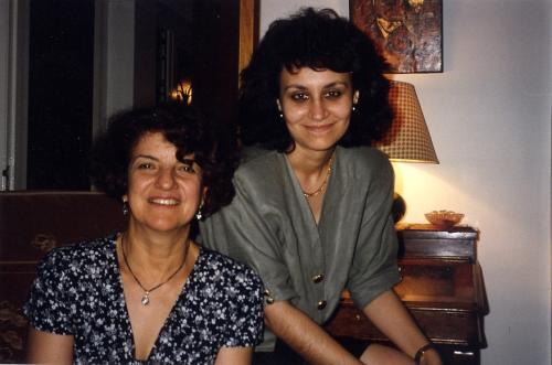 Η Ειρήνη με την Κατερίνα Νικολαΐδου στο Reading (1993)