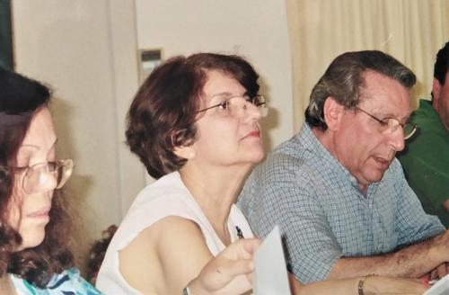 Irene at meeting, project "Paideia Omogenon", Rethymno 2003