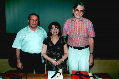 With S. Konstantinidi and M. Damanaki, Rethymno, July 2004